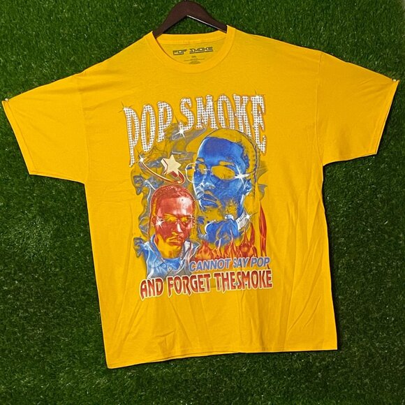 Pop Smoke Cannot Say Pop and Forget the Smoke Rap T-shirt size 2XL - Picture 4 of 4